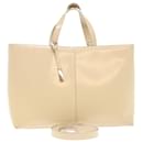 GUCCI Hand Bag Patent leather 2way Beige 002-2113-0476 Auth ar9776 - Gucci