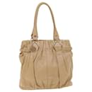 CELINE Shoulder Bag Leather Beige Auth ar8683 - Céline