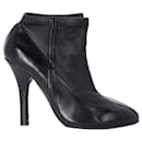 Dolce & Gabbana High Heel Ankle Boots in Black Leather