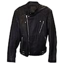 Alexander Mcqueen Biker Jacket in Black Leather