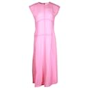 Victoria Beckham Midi Dress in Pink Viscose