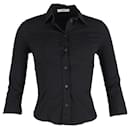 Prada Vintage Buttoned Shirt in Black Cotton