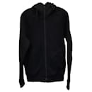 Bottega Veneta Zipped Hoodie in Black Cotton 