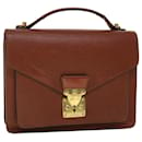 LOUIS VUITTON Sac à Main Epi Monceau Marron M52123 Auth LV 52984 - Louis Vuitton