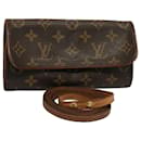LOUIS VUITTON Monogram Pochette Twin PM Shoulder Bag M51854 LV Auth yb368 - Louis Vuitton
