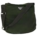 PRADA Shoulder Bag Nylon Green Auth ac2157 - Prada