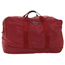 PRADA Boston Bag Nylon Red Auth yb360 - Prada