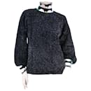 Suéter preto brilhante - tamanho S - Emilio Pucci