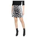 Grey snow leopard mini skirt - size UK 8 - Autre Marque
