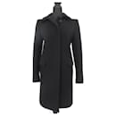 PRADA black coat in virgin wool - Prada