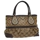 GUCCI GG Crystal Hand Bag Leather Beige 223964 auth 54016 - Gucci