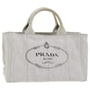 PRADA Canapa MM Hand Bag Canvas White Auth ep1685 - Prada