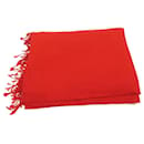 HERMES RED PLAID BLANKET 135x170CM CASHMERE BLANKET SOFA THROW - Hermès