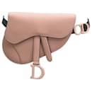 NEW CHRISTIAN DIOR HANDBAG SADDLE S BELT5632ILLO PINK LEATHER BELT BAG - Christian Dior