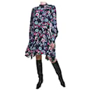 Multi drop hem ruffle detail floral silk dress - size FR 36 - Isabel Marant