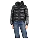 Black gloss long-sleeved puffer jacket - size S - Autre Marque