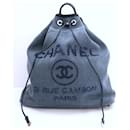 Chanel Deauville denim backpack