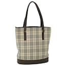 BURBERRY Nova Check Tote Bag Canvas Leather Beige Brown Auth 54025 - Burberry