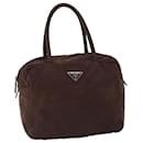 PRADA Hand Bag Nylon Brown Auth cl761 - Prada