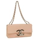 CHANEL Matelasse Chain Umhängetasche Leder Pink CC Auth 53097 - Chanel