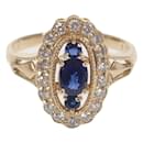 [Luxus] 18k Gold Diamant & Saphir Ring Metallring in ausgezeichnetem Zustand - & Other Stories