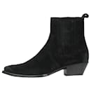 Black suede ankle boots - size EU 41 - Saint Laurent