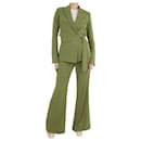 Green wrap blazer and trouser set - size UK 8 - Autre Marque