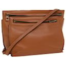 LOEWE Shoulder Bag Leather Brown Auth hk848 - Loewe