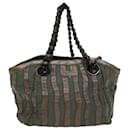PRADA Shoulder Bag Leather Khaki Auth bs8305 - Prada