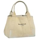BALENCIAGA Tote Bag Canvas White 339933 Auth bs8347 - Balenciaga