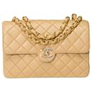 Sac Chanel Timeless/Classic in Beige Leather - 101434