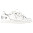 Valentino Garavani Backnet Sneakers in White Calfskin Leather