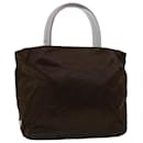 Bolsa de Mão PRADA Satin Brown Auth ar9482 - Prada