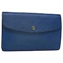 LOUIS VUITTON Epi Montaigne 27 Bolso Clutch Azul M52655 EP de autenticación de LV1327 - Louis Vuitton