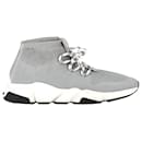 Balenciaga Speed 2 Lace Up Sneakers in Grey Polystyrene