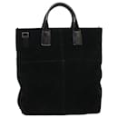 GUCCI Hand Bag Suede Black Auth bs5946 - Gucci