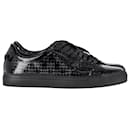 GIVENCHY 4G Embossed Urban Street Sneakers in Black Patent Leather - Givenchy