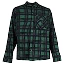 Off-White Arrow-Back Check Flannel Shirt in Green Cotton - Off White