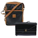 GIVENCHY Shoulder Bag Leather 2Set Black Brown Auth bs7322 - Givenchy