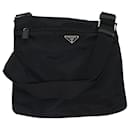PRADA Shoulder Bag Nylon Black Auth am4831 - Prada