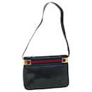 GUCCI Sherry Line Sac à bandoulière Cuir Noir Rouge Marine Auth th4022 - Gucci