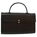 GIVENCHY Hand Bag Leather Black Auth am4887 - Givenchy