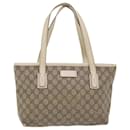 GUCCI GG Canvas Hand Bag PVC Leather Beige 211133 auth 49611 - Gucci