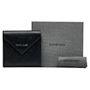 Balenciaga Leather Trifold Compact Wallet Leather Short Wallet 637450 in Good condition