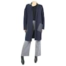 Navy cashmere and silk-blend coat - size S - Loro Piana