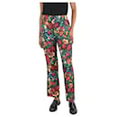Pantalón de seda multicolor con estampado floral - talla IT 38 - Gucci