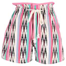 Étoile Isabel Marant Striped Mini Shorts in Multicolor Cotton