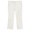 Prada Trousers in White Cotton