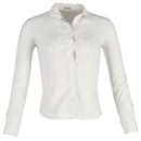 Miu Miu Buttoned Shirt in White Cotton