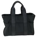 HERMES Acape Luco PM Hand Bag Nylon Black Auth bs8396 - Hermès